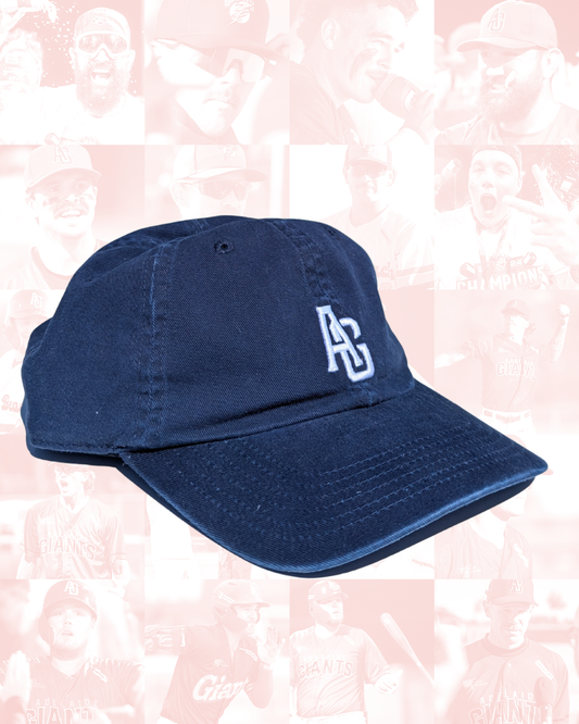 Navy Relaxed Fit, White AG Logo