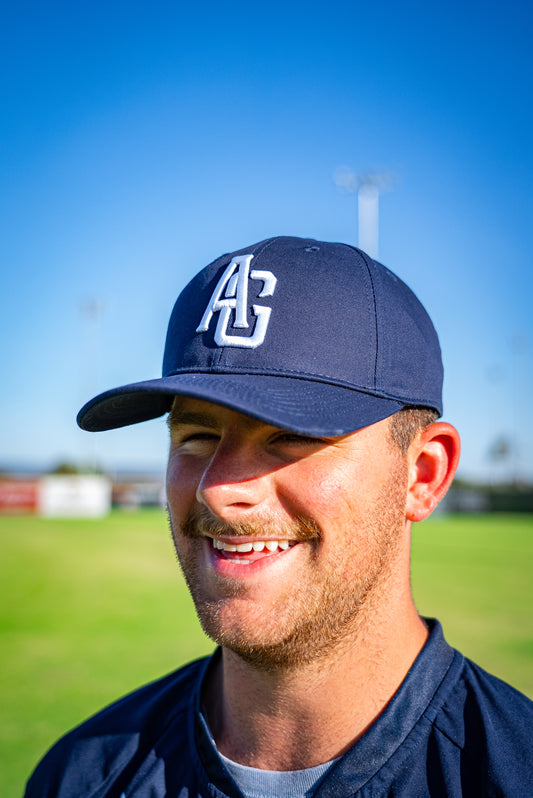 Navy Cap with White AG