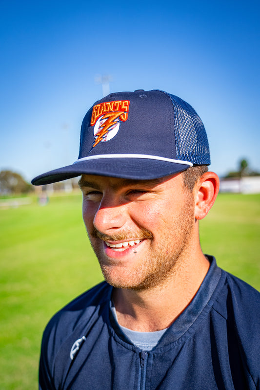 Navy Retro Rope Cap