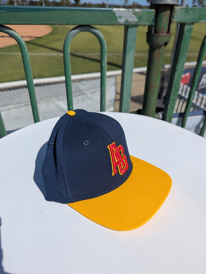 Navy and Yellow Player Cap (Fitted)
