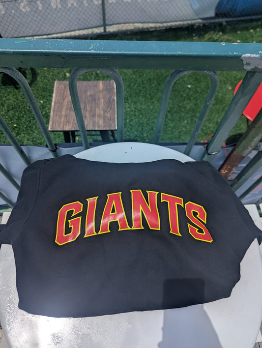Black Hoodie with Red and Yellow 'Giants'